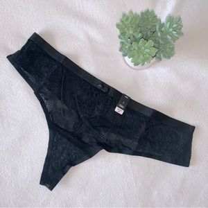 NEW! Black Lace Thong, 2X, SEXY!! NWT!